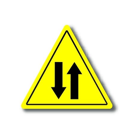 Ergomat 16in TRIANGLE SIGNS - Arrows DSV-SIGN 256 #0068 -UEN